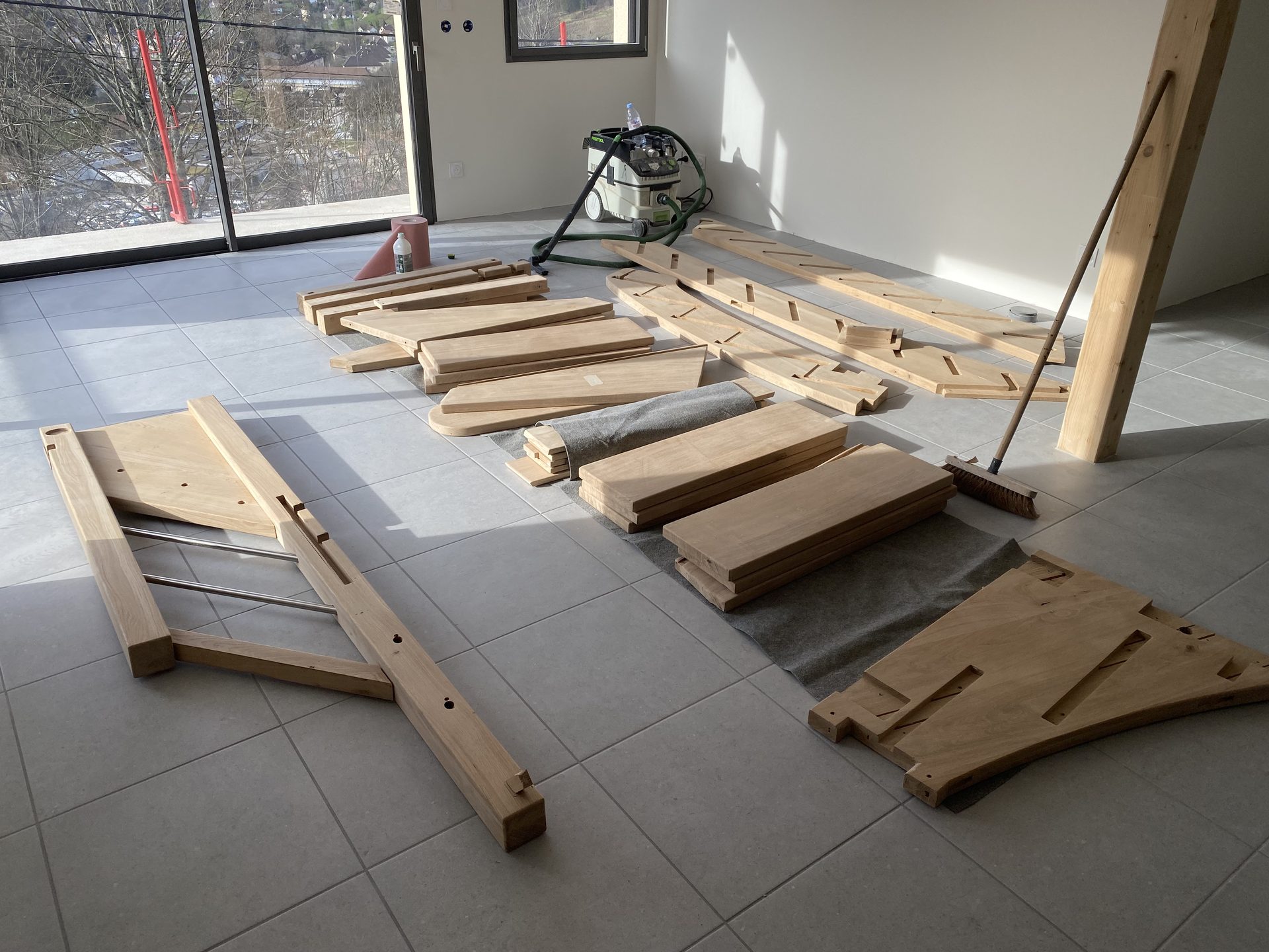 Clôture / séparation bois — exemple